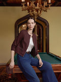 Heritage LuxeStretch Ponte Sport Jacket, Mahogany