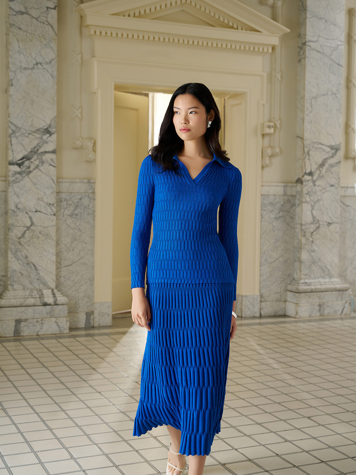 Raised Geometric Soft Knit Tunic