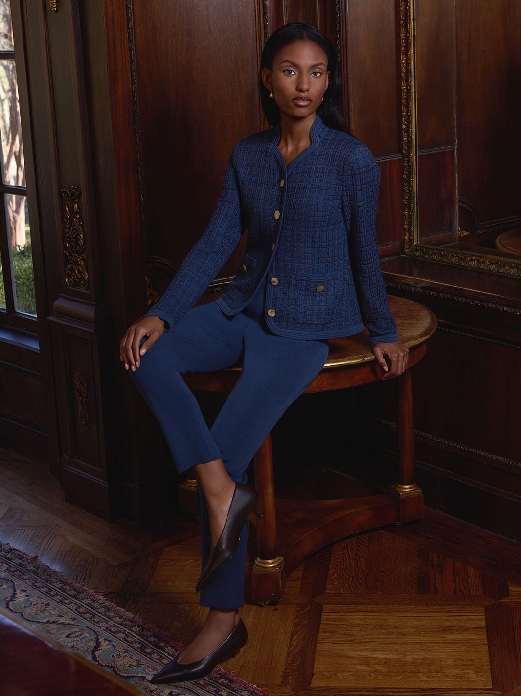 Heritage Tonal Tweed Knit Jacket