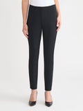 Nia Slim Leg LuxeStretch Ponte Pant, Black - True Fit