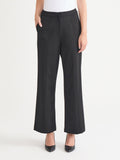 Naomi Wide Leg LuxeStretch Ponte Pant, Black - True Fit