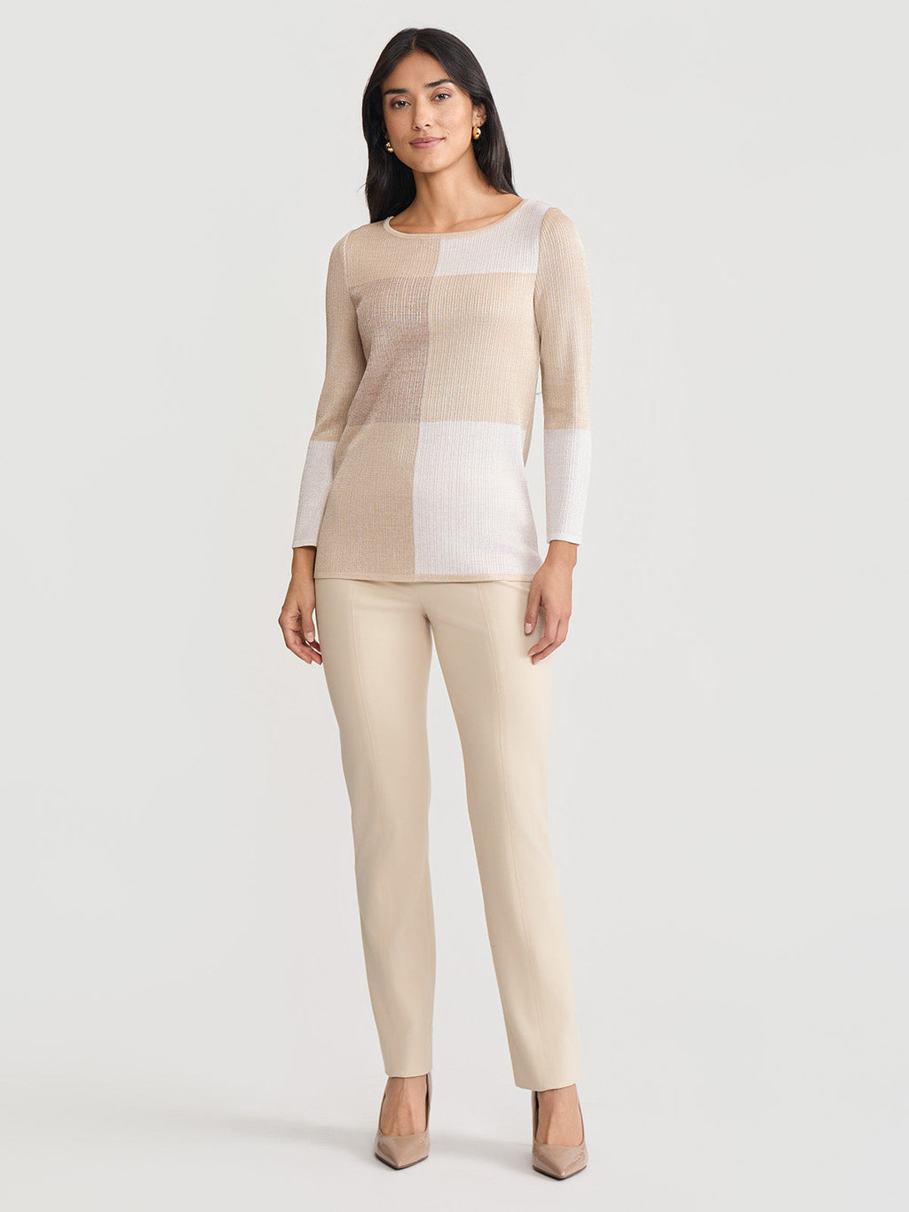 Pearlescence Colorblock Knit Tunic