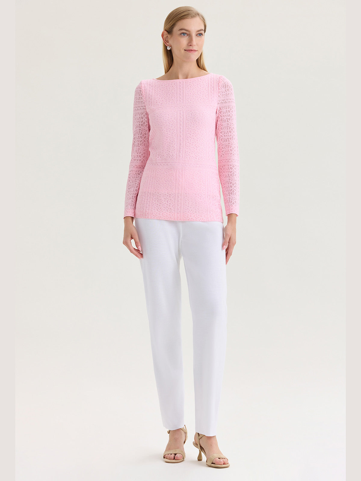 Lined Tonal Burnout Soft Knit Tunic