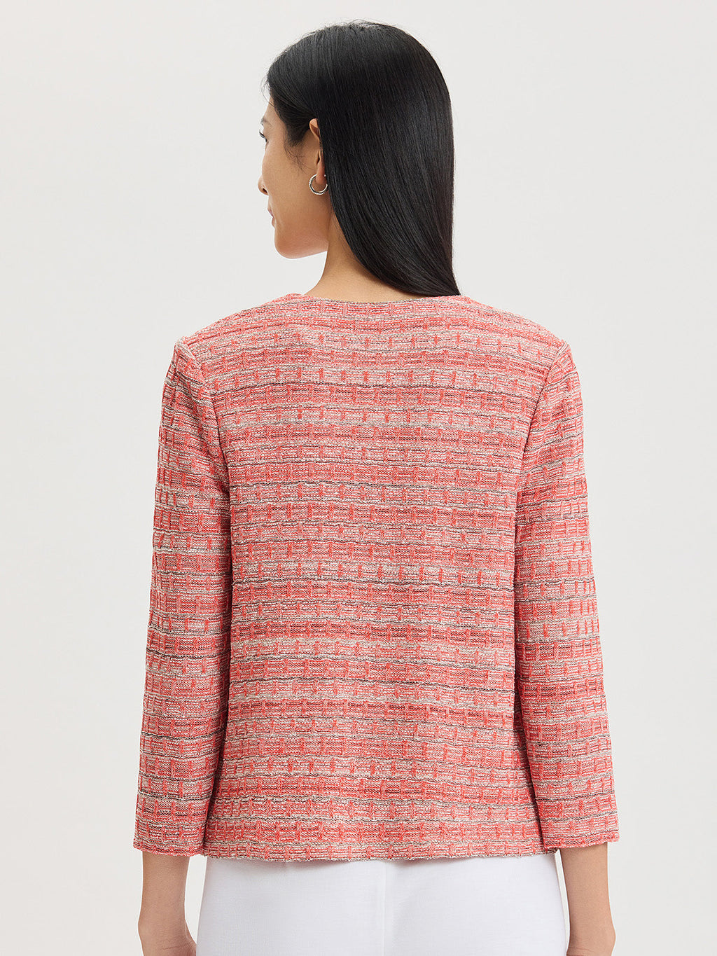 Heritage Whipstitch Trim Knit Jacket