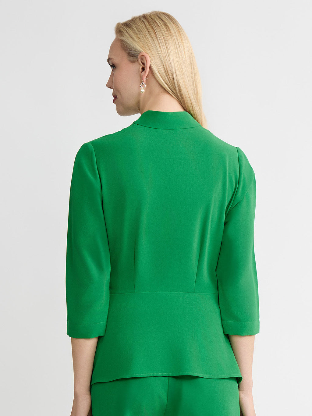Crepe de Chine Wrap Blouse