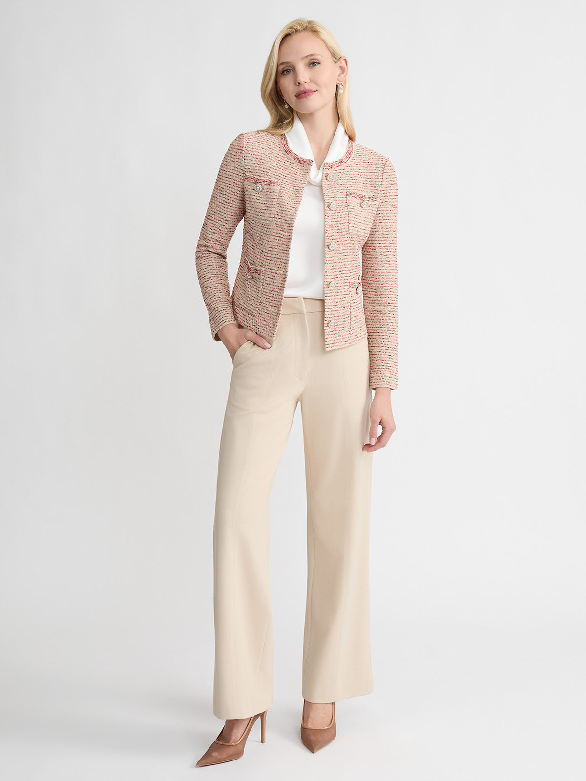 Heritage Ribbon Tweed Knit Jacket