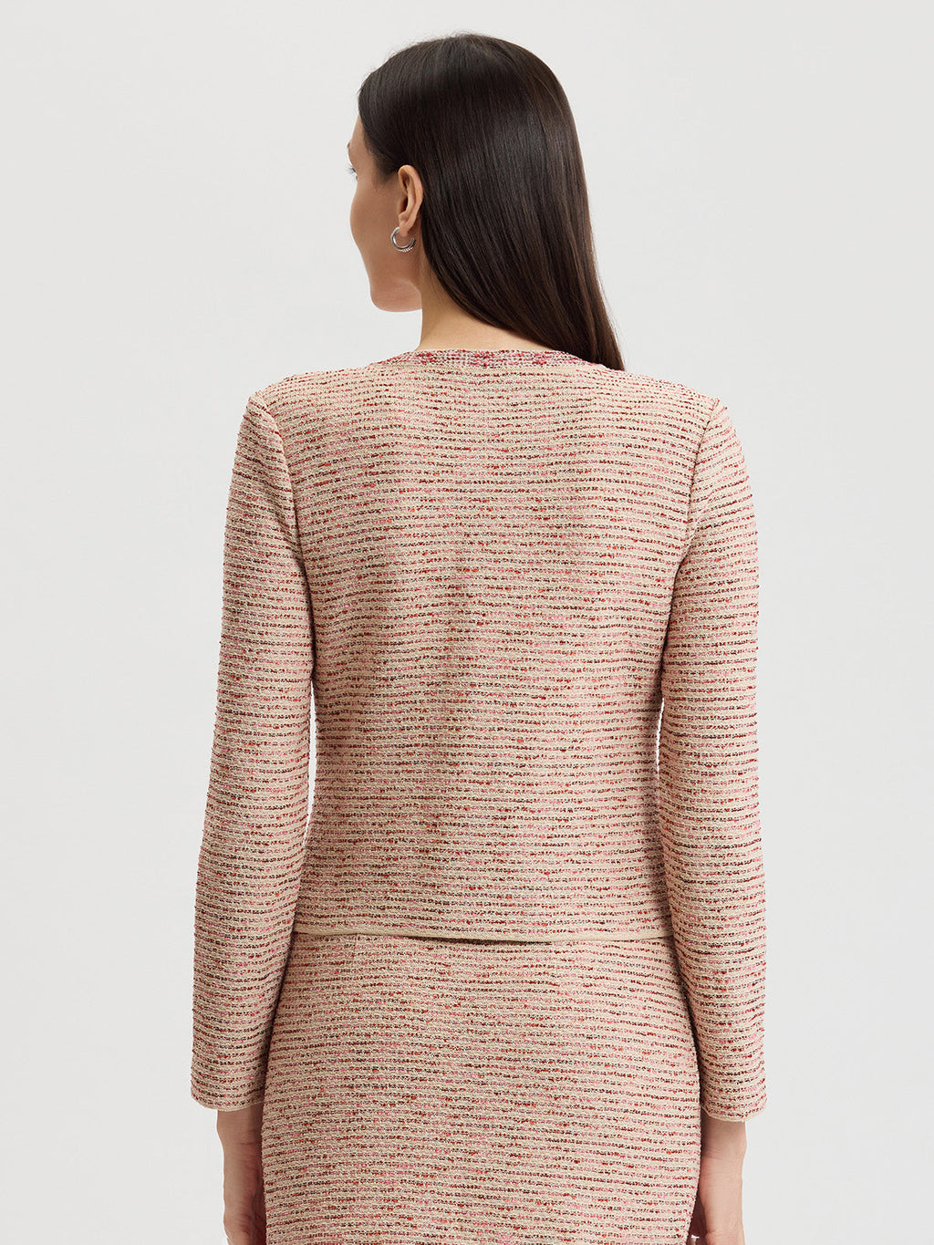 Heritage Ribbon Tweed Knit Jacket