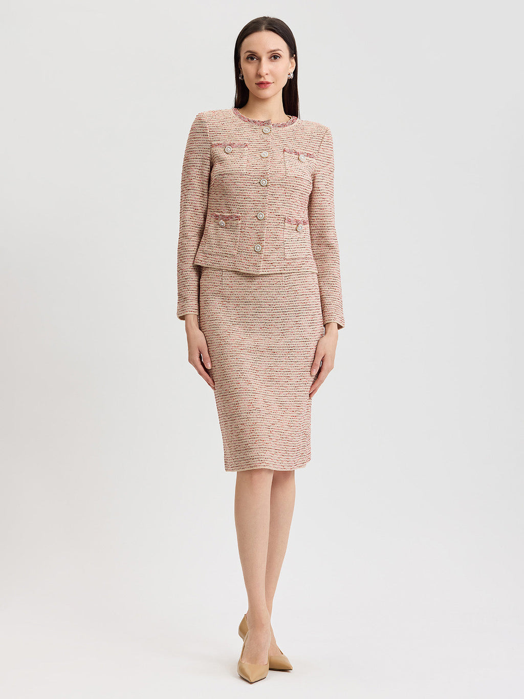 Heritage Ribbon Tweed Knit Jacket