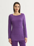 Tonal Multi-Stitch Soft Knit Tunic