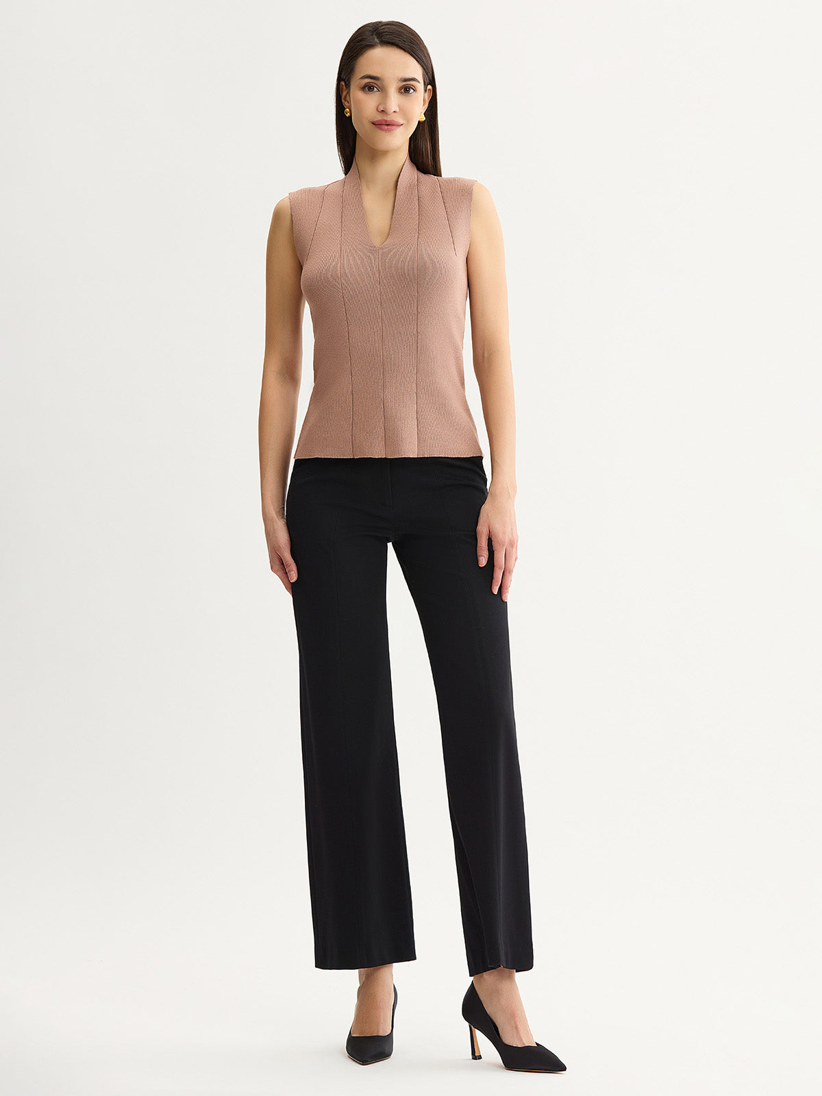 V-Neck Princess Seam Tank
