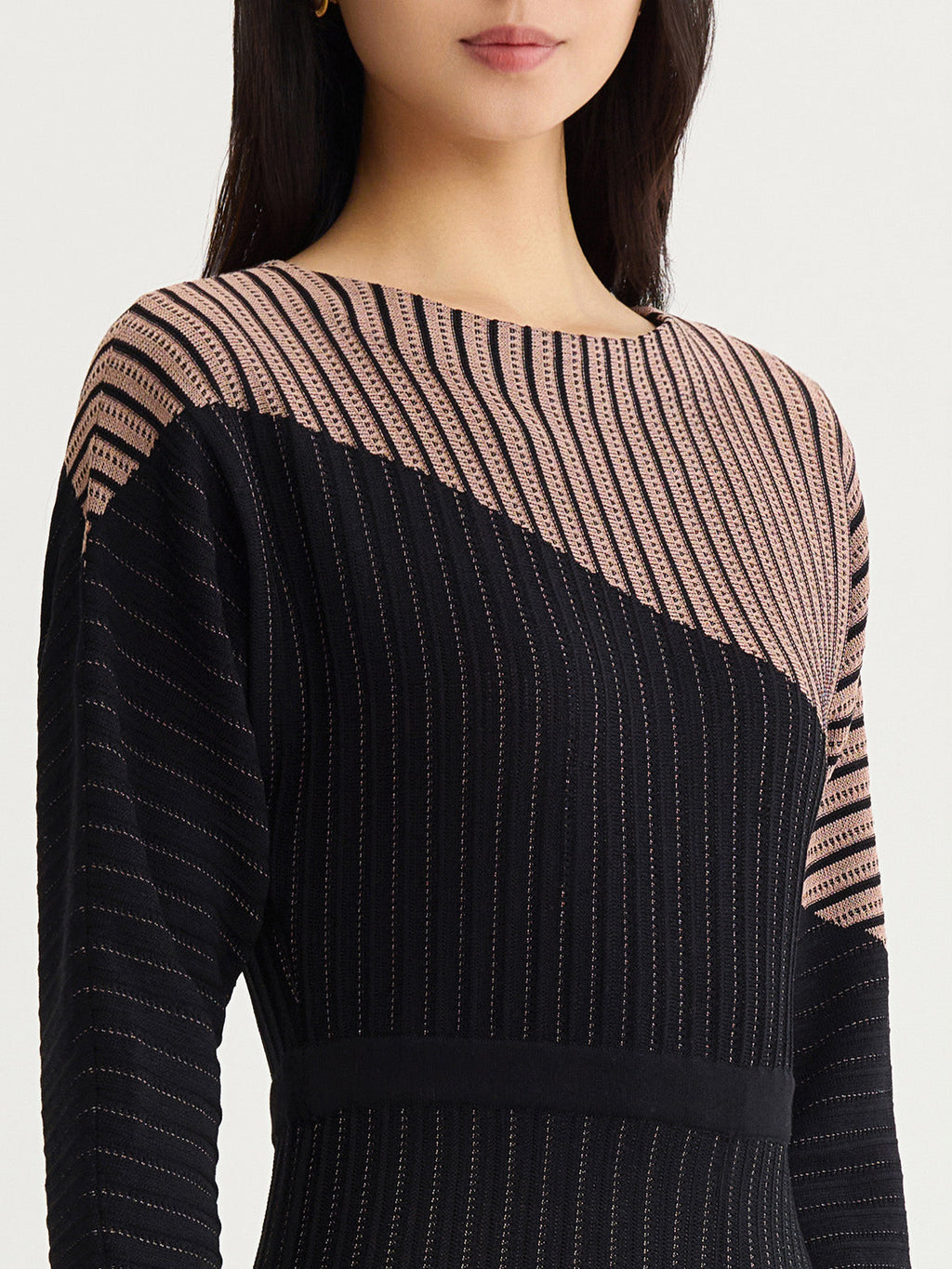 Fit & Flare Dolman Sleeve Soft Knit Midi Dress