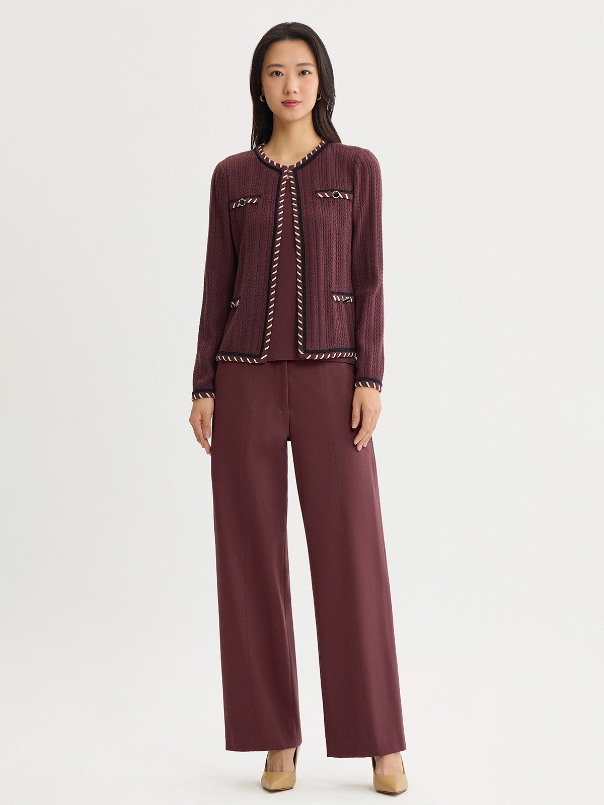 Heritage Whipstitch Cable Knit Jacket