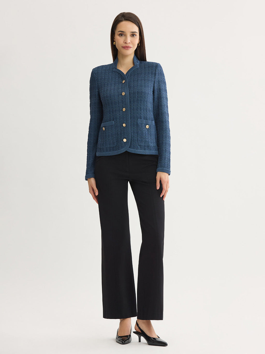 Heritage Tonal Tweed Knit Jacket