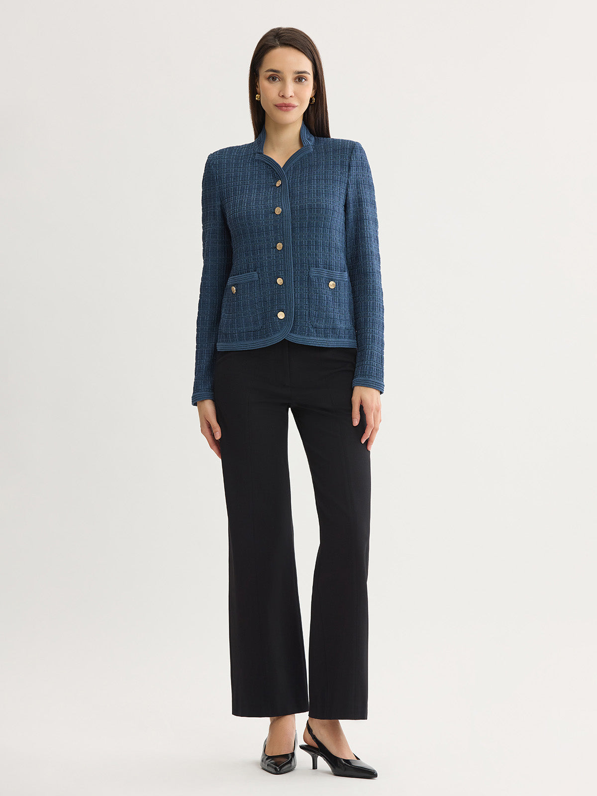 Heritage Tonal Tweed Knit Jacket