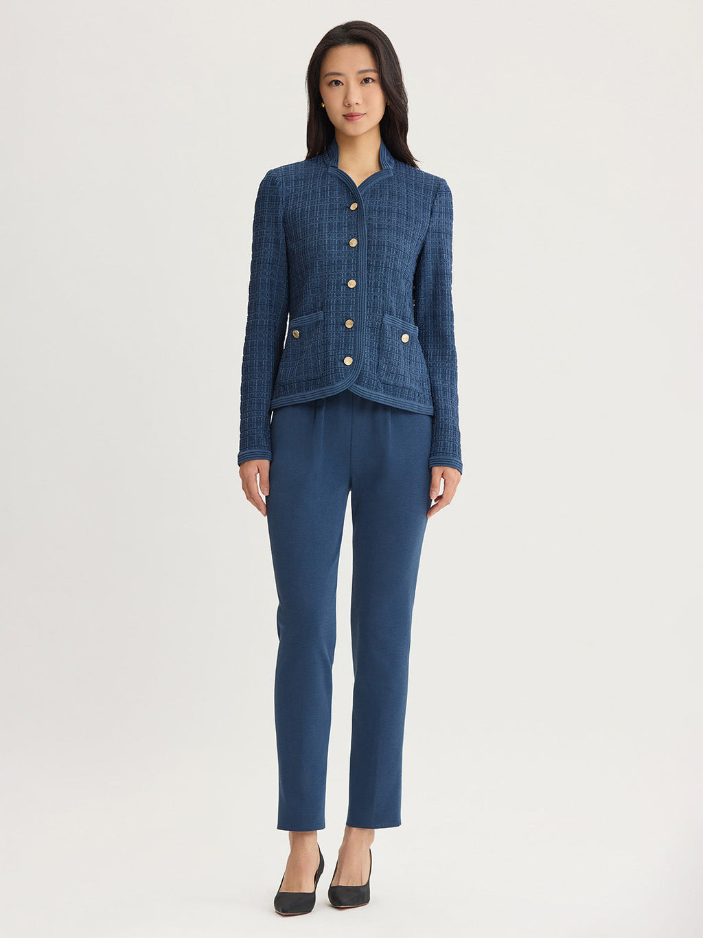 Heritage Tonal Tweed Knit Jacket