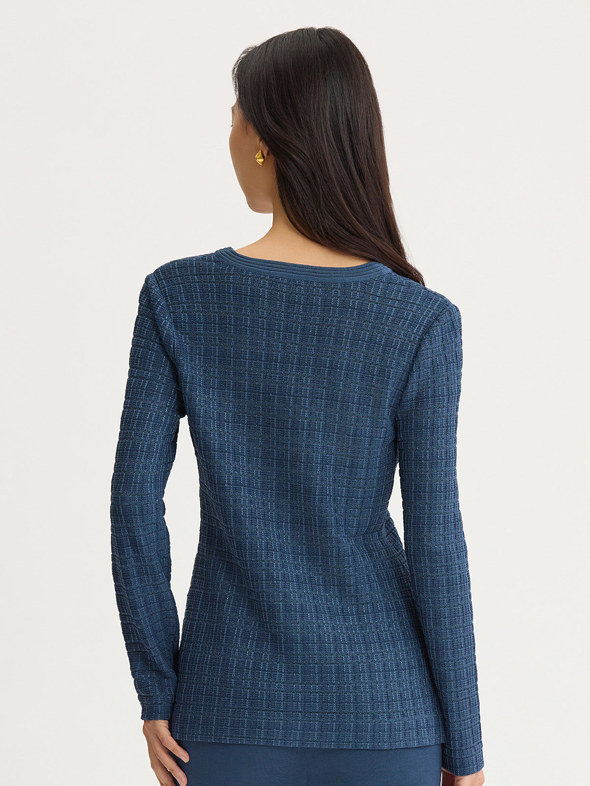 Tonal Tweed Knit Tunic