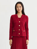 Heritage Braided Trim Knit Cardigan