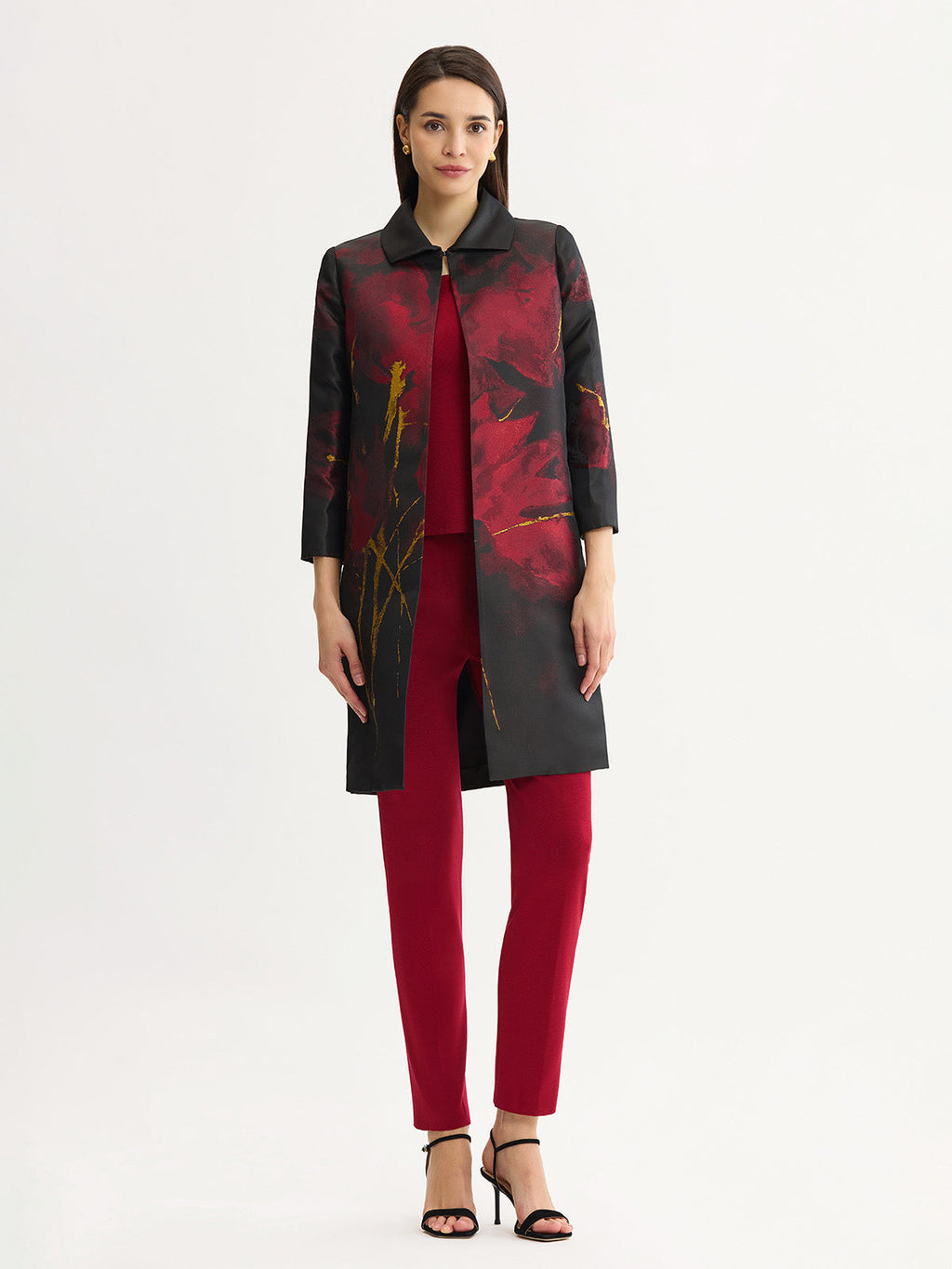 Heritage Floral Lurex Woven Jacquard Topper