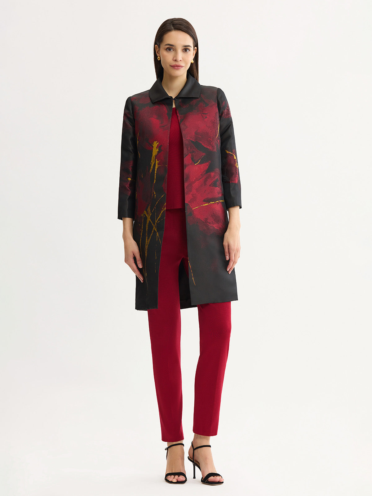 Heritage Floral Lurex Woven Jacquard Topper