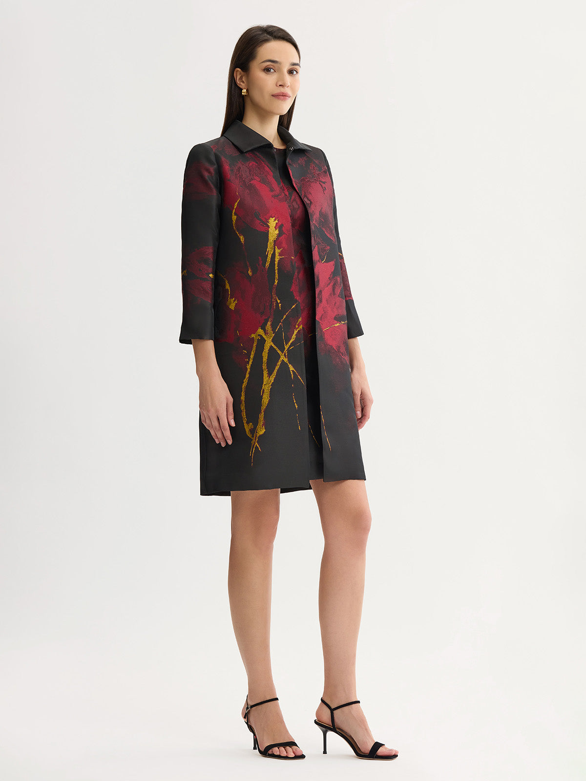 Heritage Floral Lurex Woven Jacquard Topper
