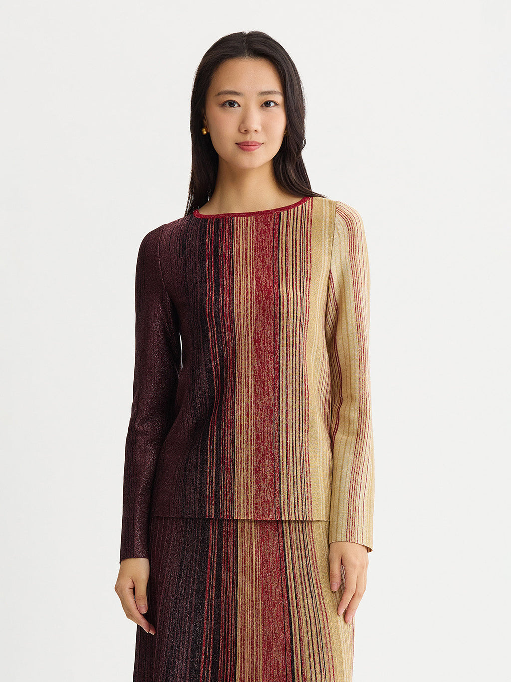 Shimmer Lurex Knit Tunic