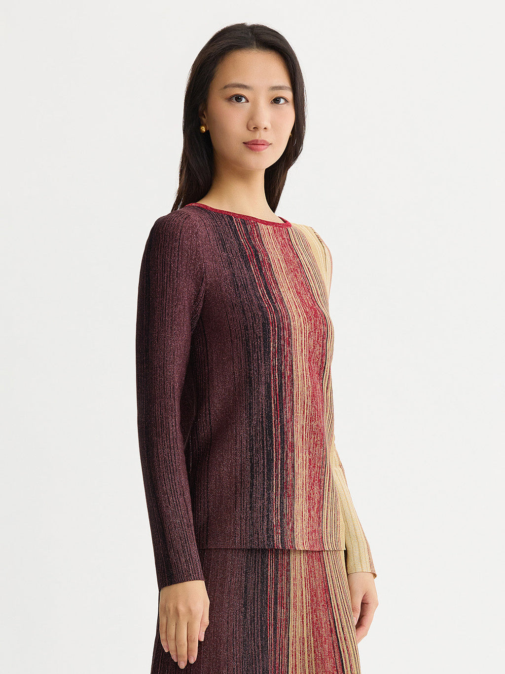 Shimmer Lurex Knit Tunic