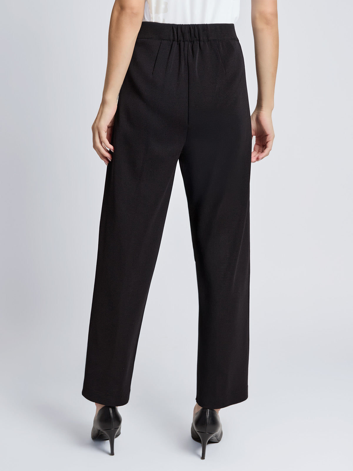 Nancy Straight Leg Mylana Knit Pant, Black - True Fit