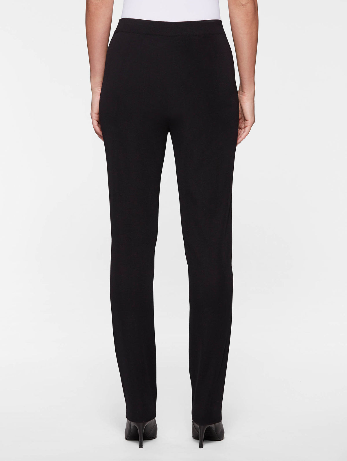 Nancy Straight Leg Mylana Knit Pant, Black - True Fit