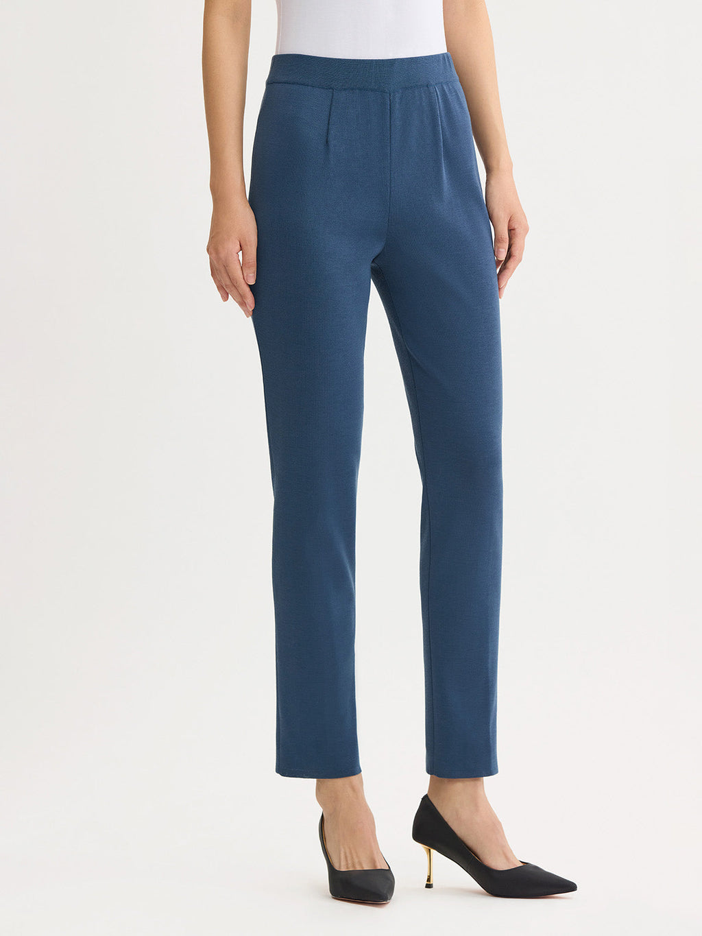 Nancy Slim Leg Mylana Knit Pant, Stardust