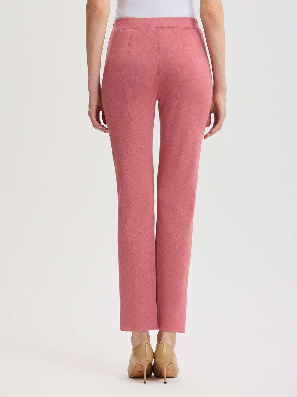 Nancy Slim Leg Mylana Knit Pant, Honey Suckle