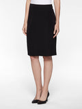 23" Straight Mylana Knit Skirt, Black - True Fit