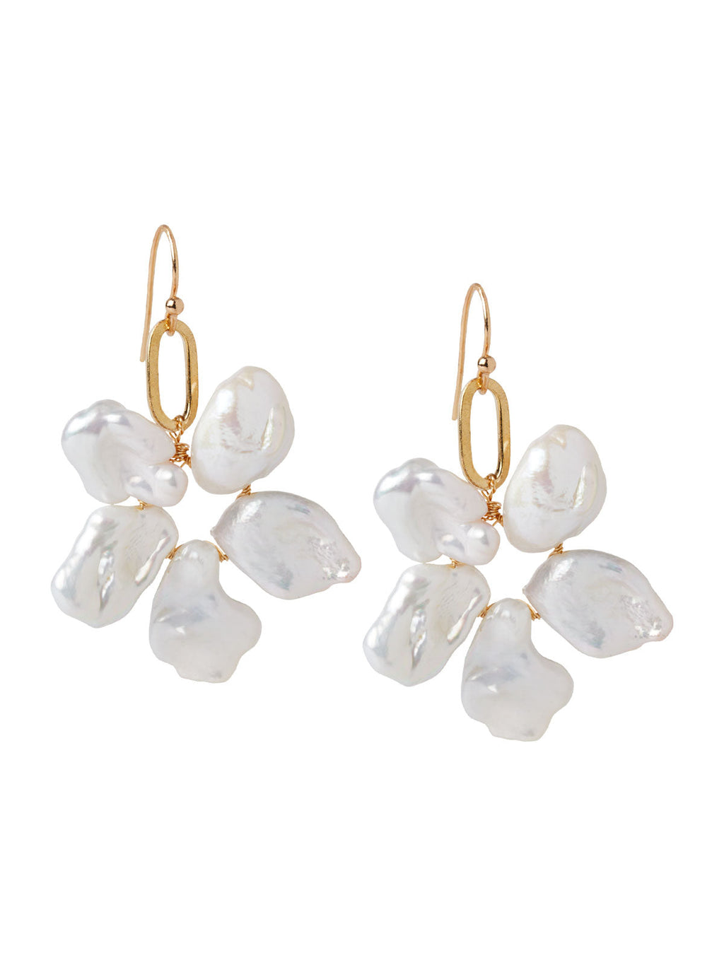 Freshwater Pearl Wreath Dangle Earrings