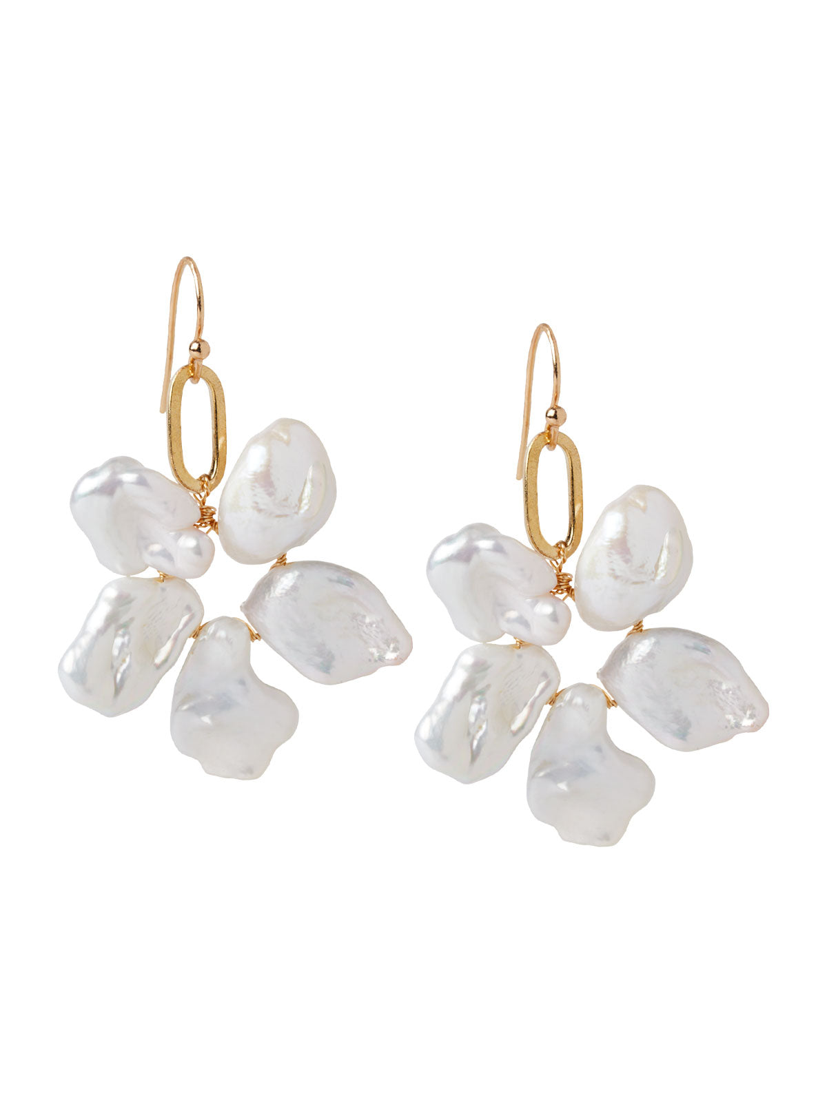 Freshwater Pearl Wreath Dangle Earrings