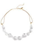 Handmade Crystal Nugget Mixed Back Necklace
