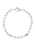 Mother of Pearl with Beaded Accent Necklace